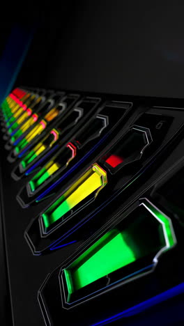glowing futuristic control panel