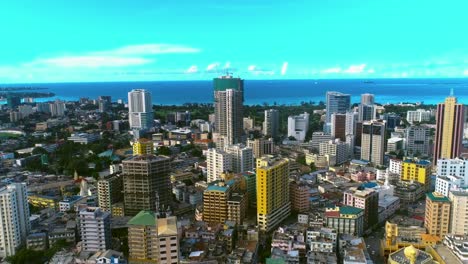 aerial-view-of-Dar-es-Salaam,-Tanzania