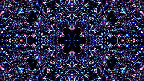 beautiful abstract kaleidoscope that shines, a radiant light that regulates the subtle movements