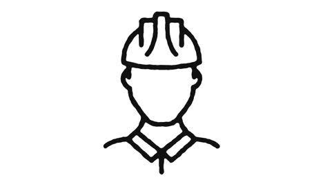 imágenes de animación del icono del sindicato de trabajadores y canal alfa