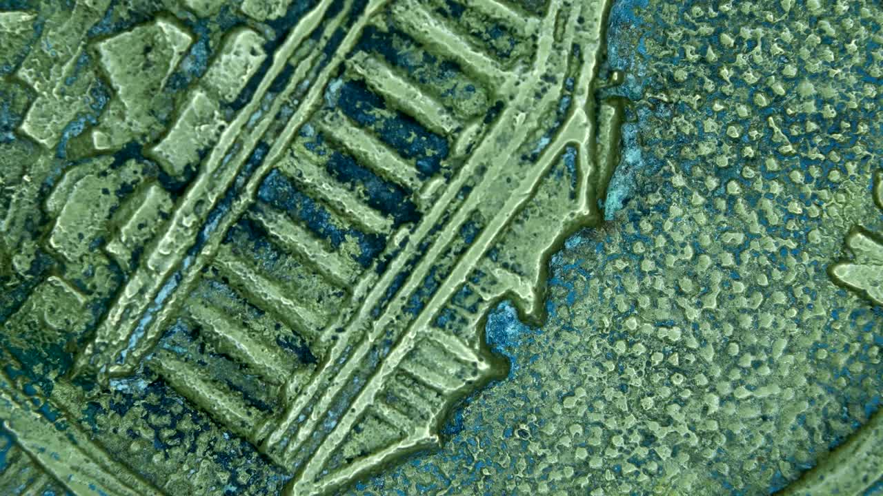 близкий взгляд на очень старые монеты