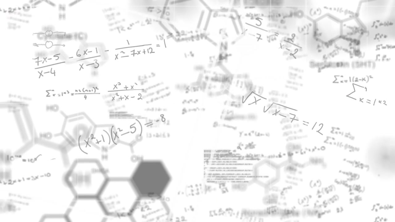 Animation of mathematical equations over model in classroom