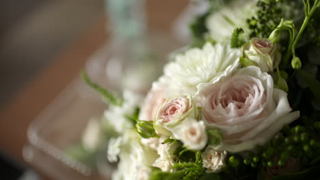 romantic bridal bouquet in detail