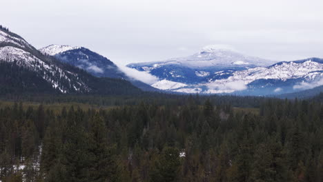 pristine wilderness: winter in the mountain pass