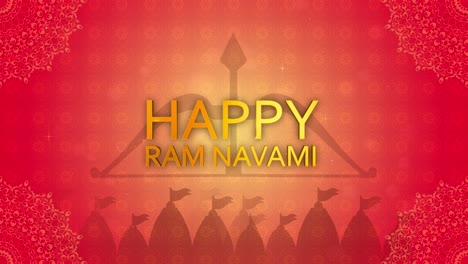 el fondo de shri ram navami 2022 con texto 3d