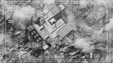 aerial surveillance of a military base