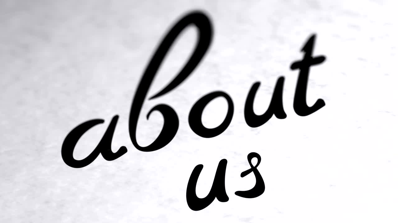 "acerca de nosotros" en la página. las imágenes en bucle tienen resolución de 4k.