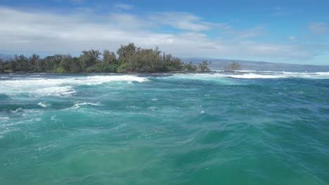 Tranquilas-Olas-Del-Océano-Azul-Hawai