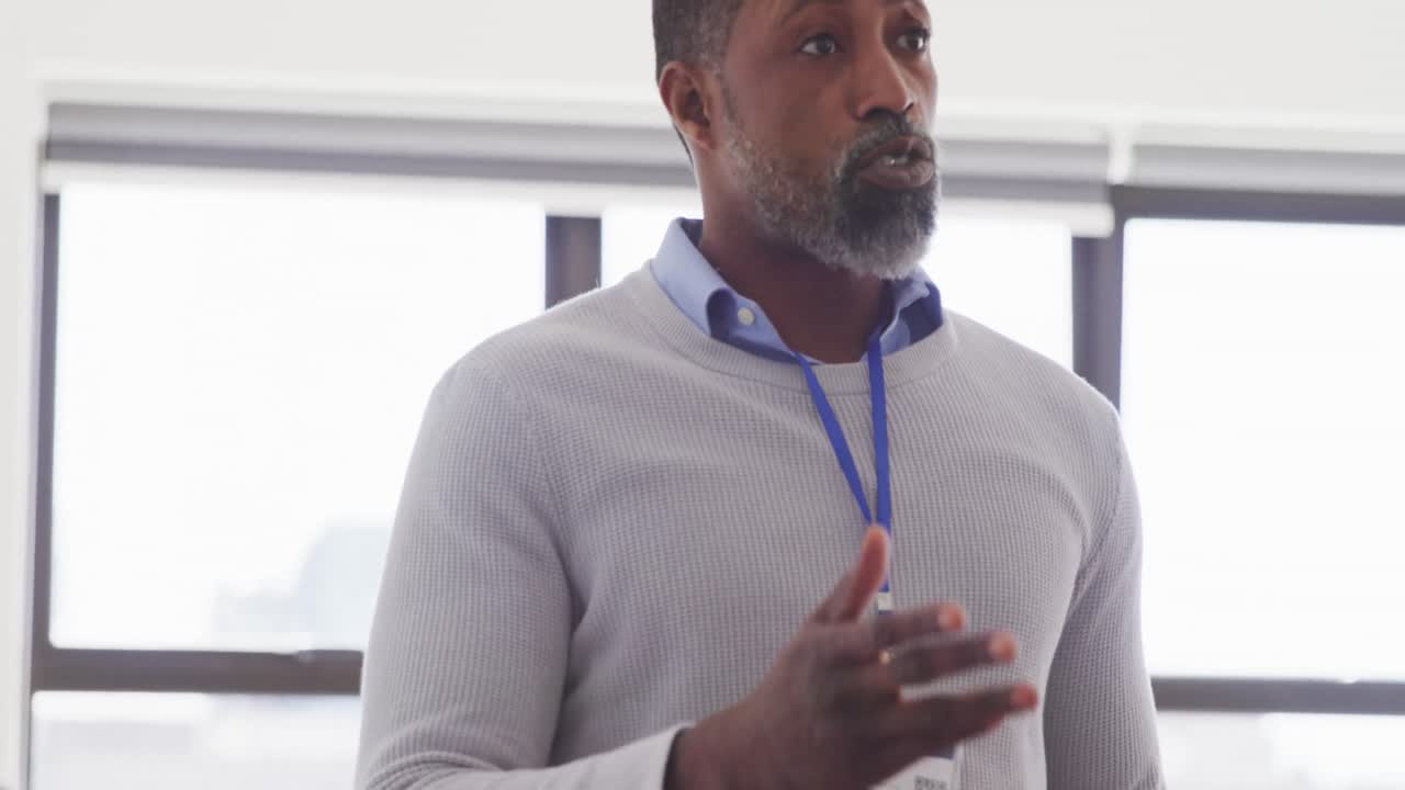 Business people attending to a meeting in conference room