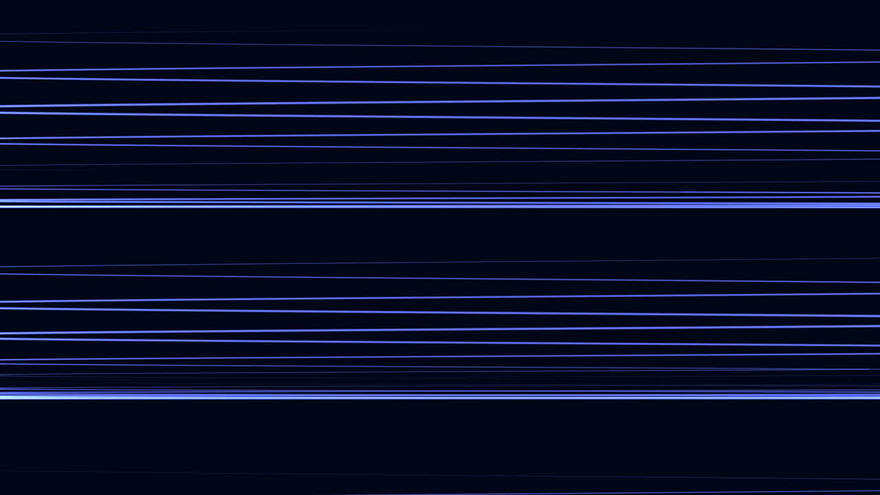 검은색 배경에 시그자그하는 파란색 선은 역동적인 시각적 움직임을 만니다.