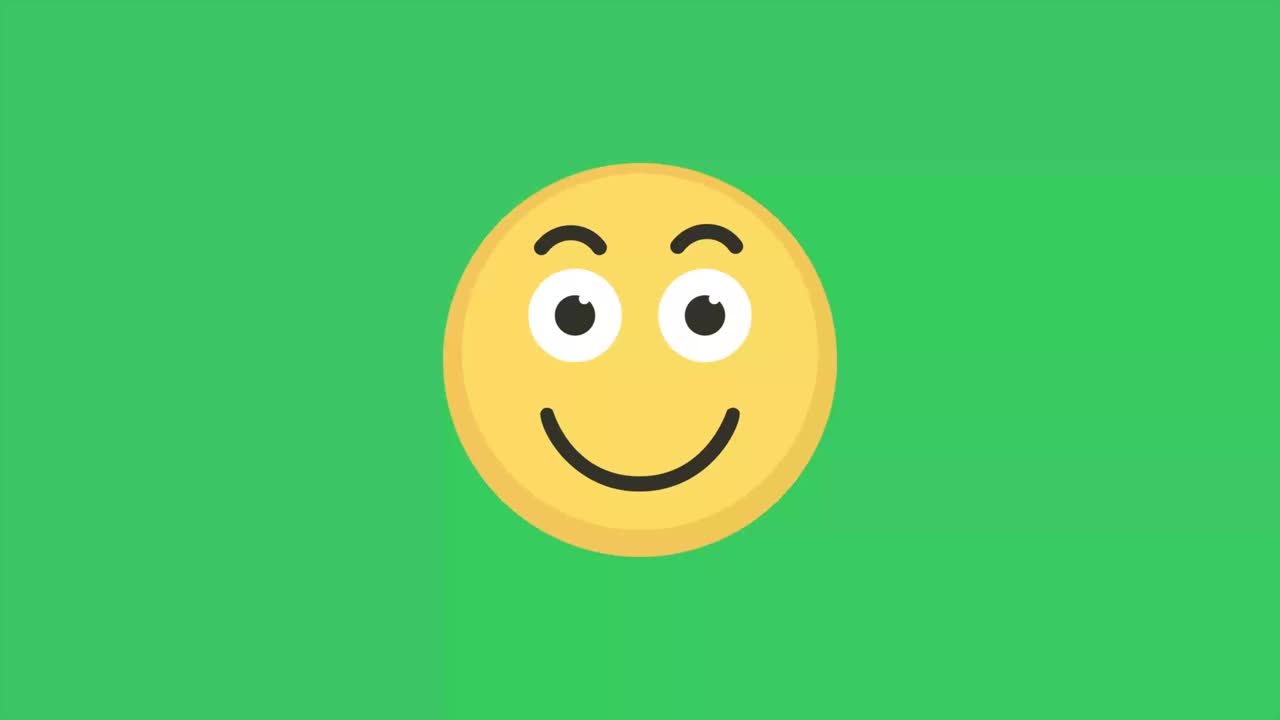 Confused Social Media Emoji - Chroma Key