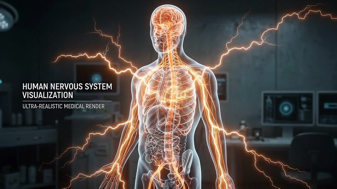 3D Medical Visualization of Human Nervous System and Brain Activity