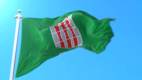 bandera de la región italiana de umbría, italia.