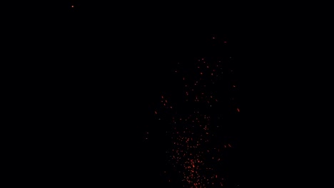espectáculo de fuego en la playa de suecia