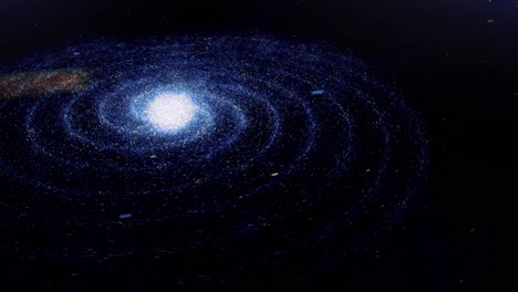 spiral galaxy in deep space