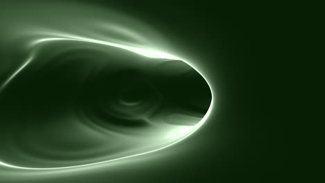 mysterious vortex spins within a glowing green light