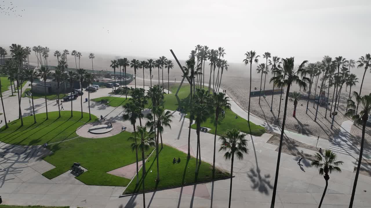 Vista aerea di Venice Beach, Los Angeles, California