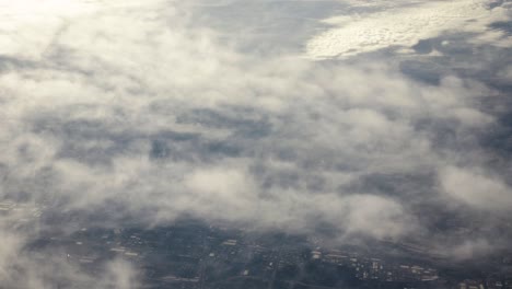 aerial view from airplane of snow covered iran mountain landscape in middle east