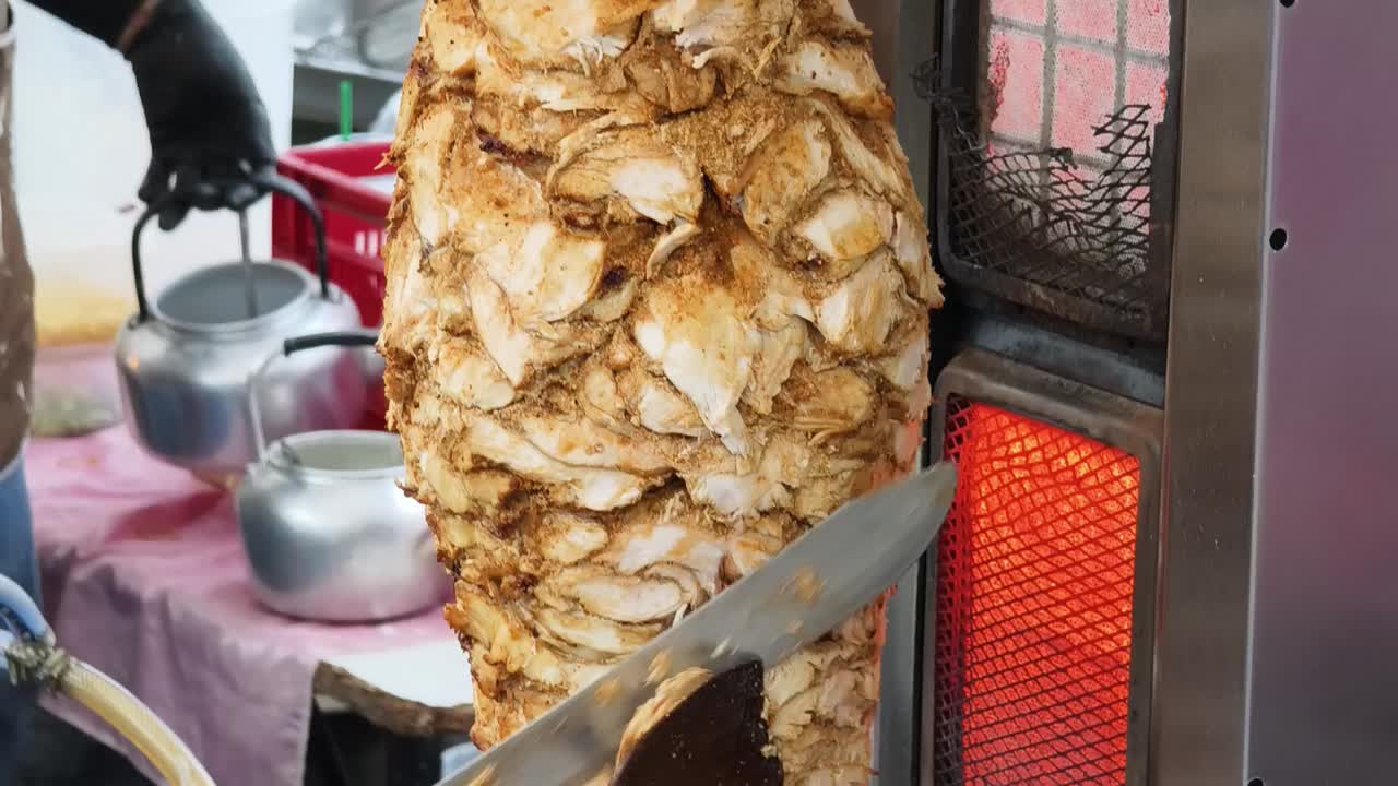 Preparando Shawarma de Frango