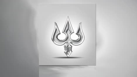 3d rendered trishul symbol