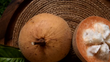 yellow santol tropical fruit of thailand.