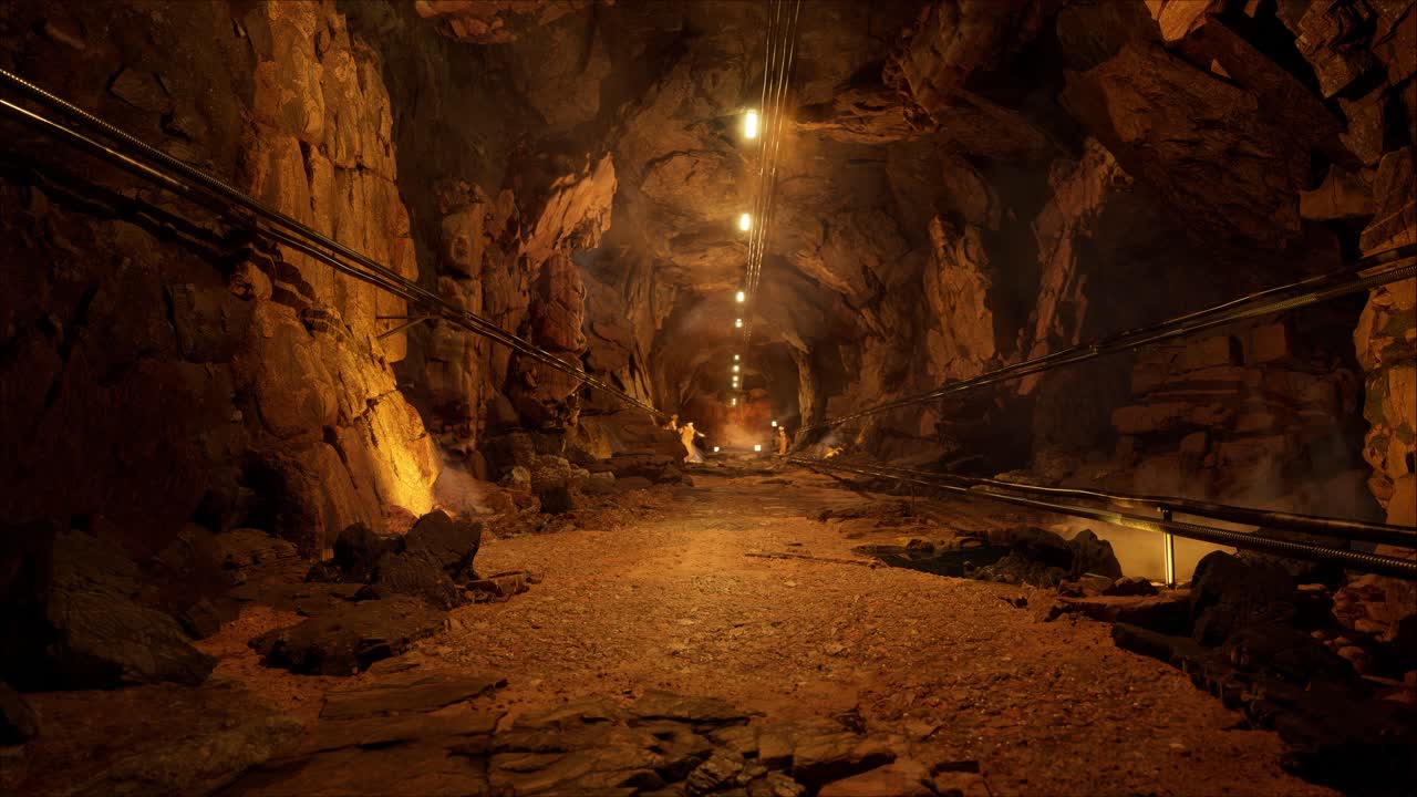 el túnel de la cueva oscura