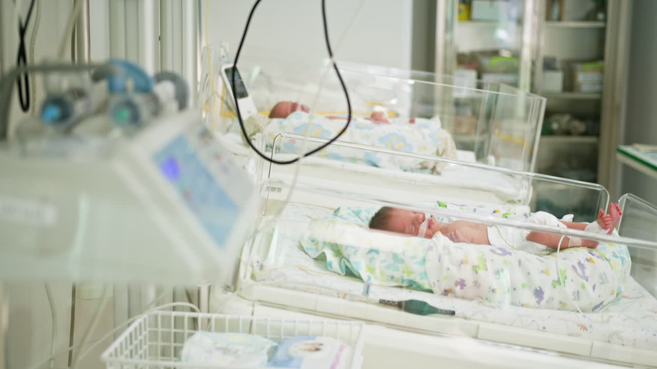 Newborn Babies in Incubators