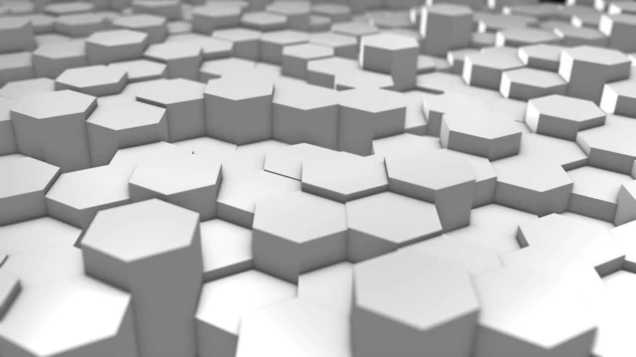 4k superficie geométrica hexagonal abstracta, textura mínima púrpura, fluctuación aleatoria del fondo del movimiento del lienzo.