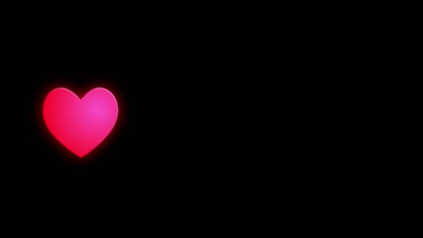 animación de fondo con marca de corazón gráficos de movimiento