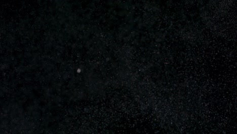검은 바탕에 분리 된 파우더
