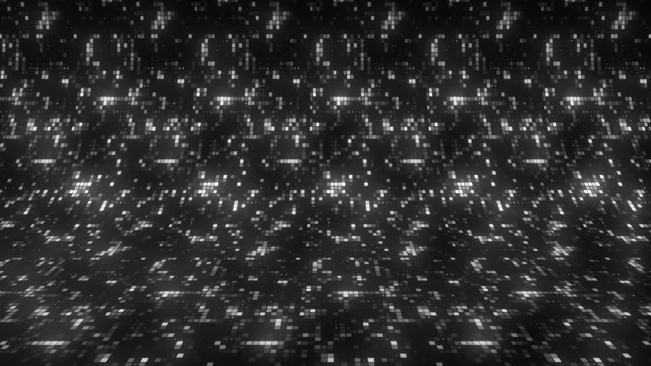 Abstract Black and White Background with Sparkling Lights