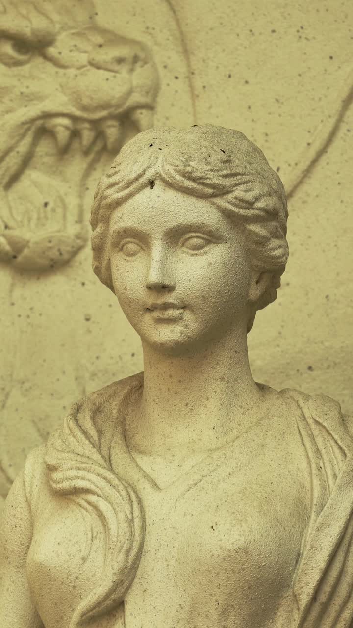 Close-up of a Greek Statue at Gaia Manor in Cetnral Taiwan