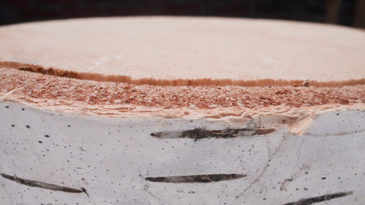 검은색 배경 에 패턴 된 나무  ⁇ 질 을 가진 절단 된 버크 나무