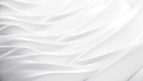 fondo abstracto tela de lujo o onda líquida. maqueta de fondo blanco, tela de seda o material de satén diseño de papel tapiz elegante blanco abstracto animación de bucle sin costuras