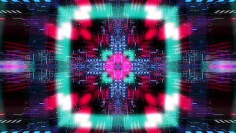 un bucle sin fisuras de fondo tecnológico futurista abstracto, circuitos flotantes, gráficos, elementos de dígitos.