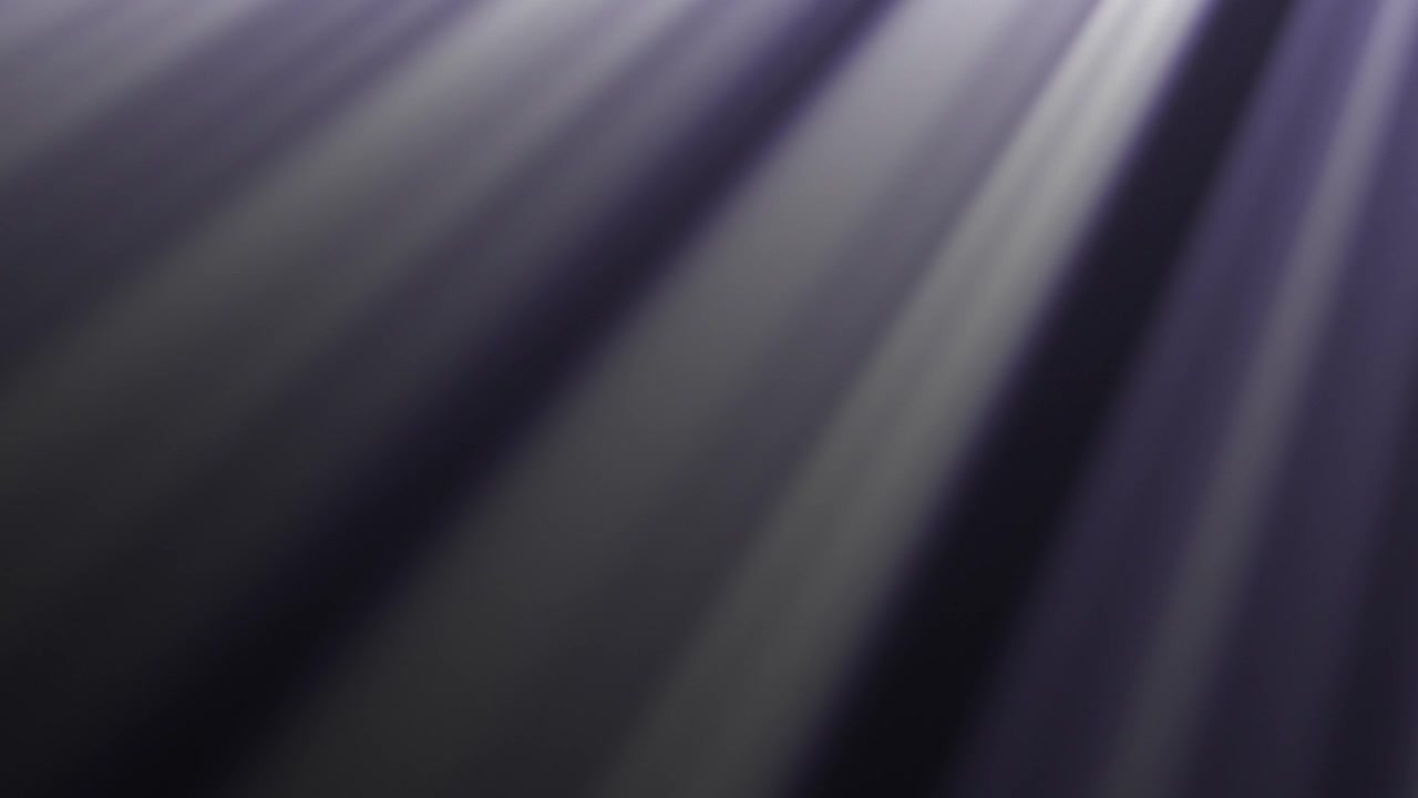 Abstract Volumetric Light Rays Moving on Dark Purple Background