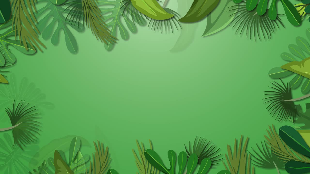 Sequenza animata di flora rigogliosa