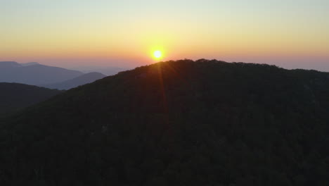 sunrise as seen from the summit of mt