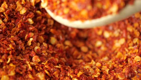 close-up view of red pepper flakes