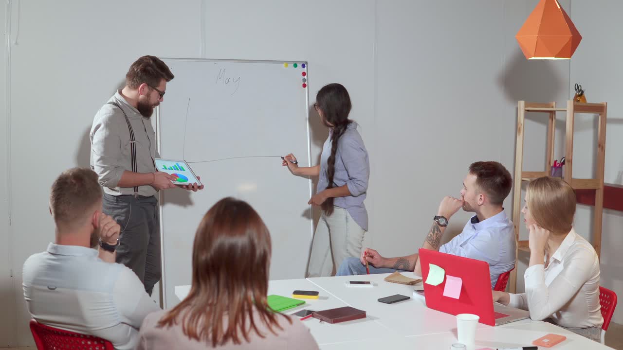 presentación de la reunión de negocios