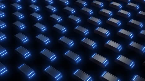 futuristic abstract pattern with glowing panels