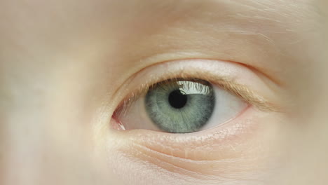hermoso ojo azul de una niña
