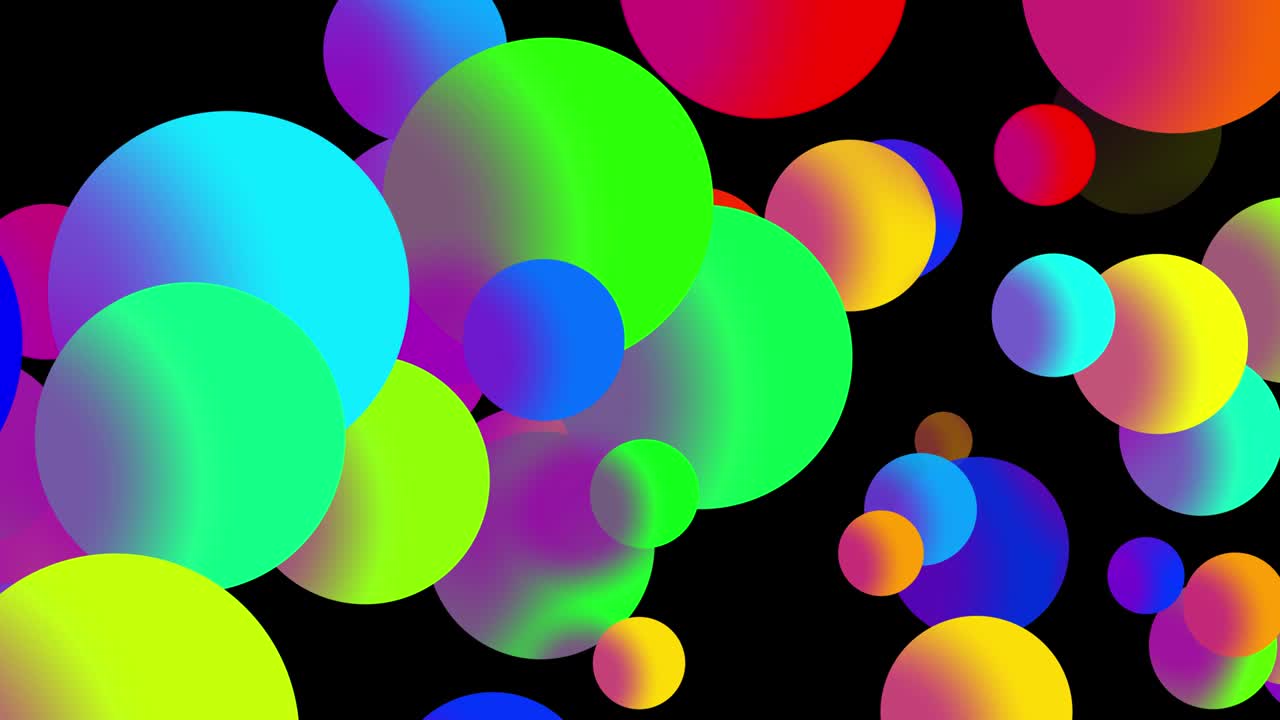 2d 플래트 스타일의 아름다운 다채로운 방울과 함께 4k 루프 원활한 추상적인 배경은 액체에서 페인트 거품처럼 부드럽게 움직입니다.