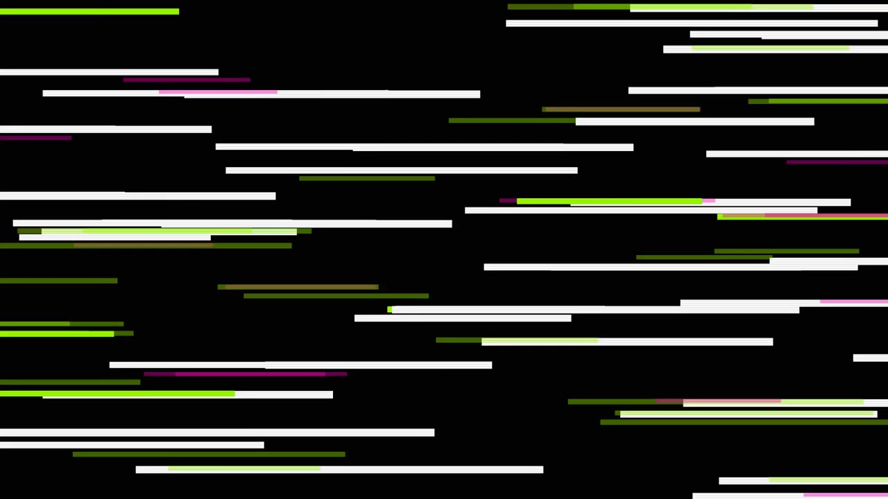Effetto glitch digitale astratto con linee orizzontali in movimento