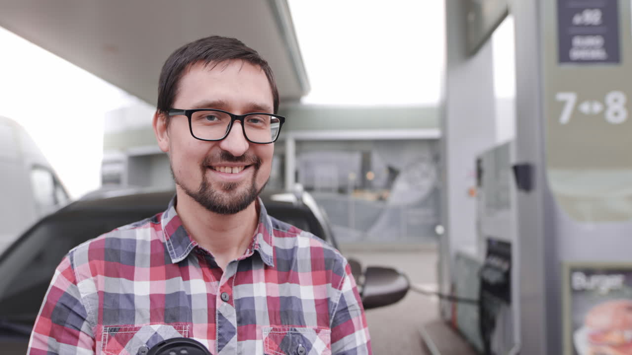 Man at a Gas Station