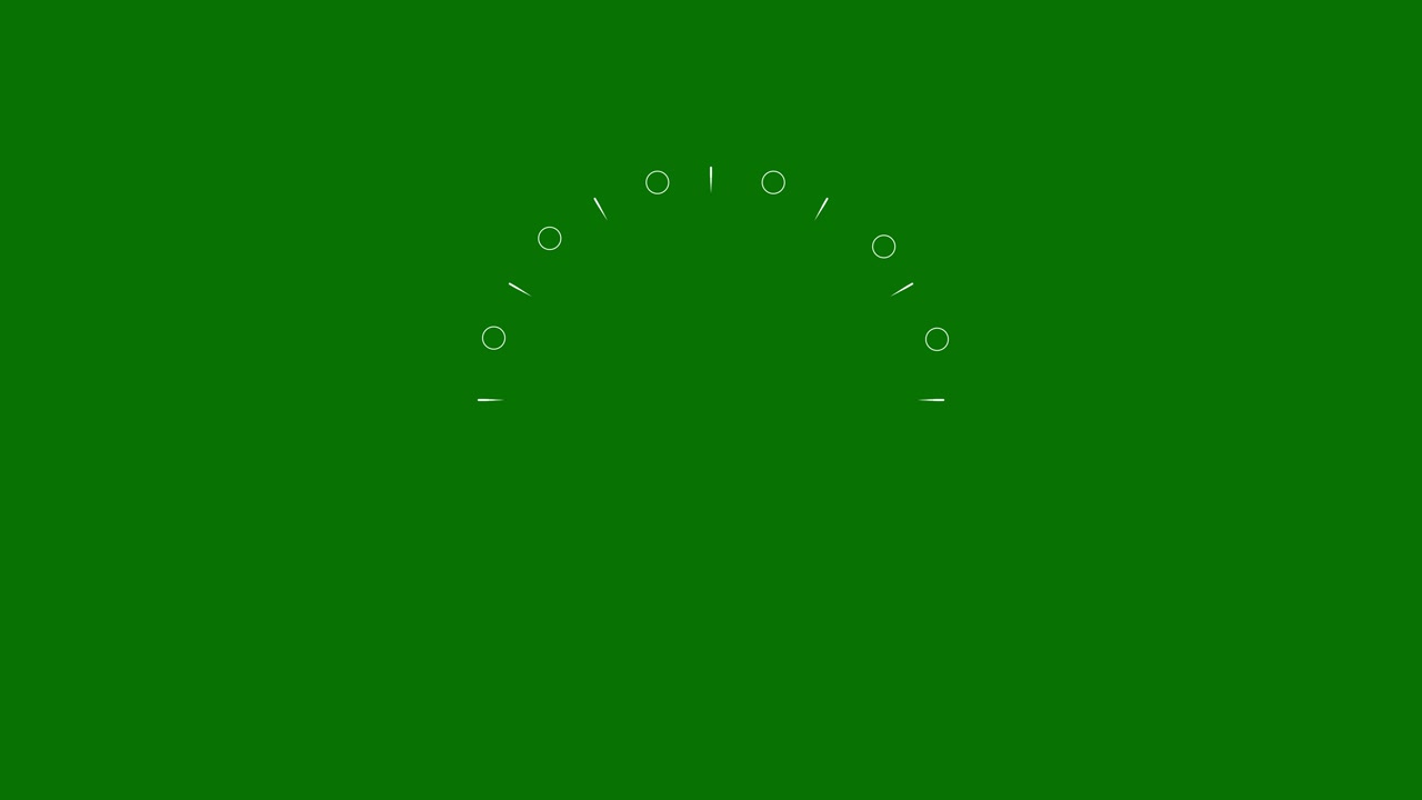 Minimalist Loading Spinner Animation on Green Screen