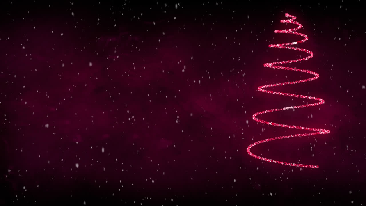 분홍색의 크리스마스 트리