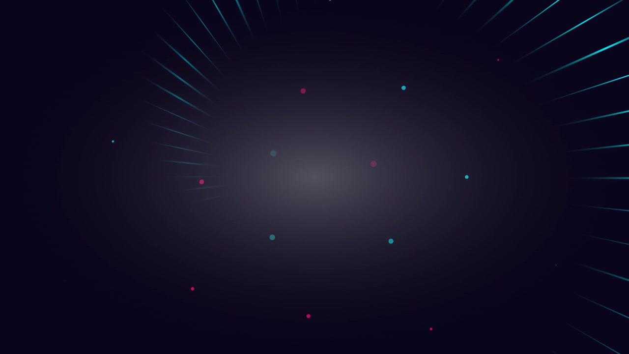 Abstract Motion Background with Rotating Light Streaks and Floating Particles