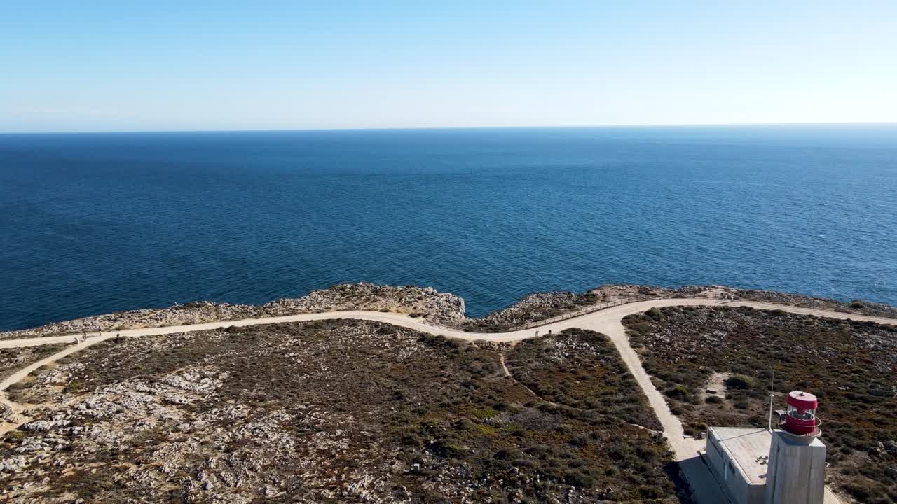 vista aérea del borde de una fortaleza en portugal