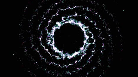 abstract spiral particle design